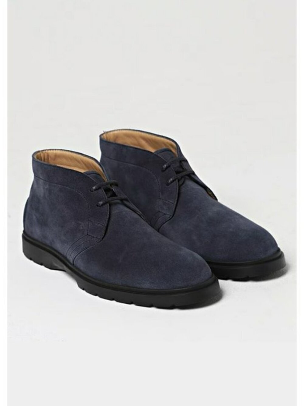 Tod's Men’s Blue Suede Desert Round Toe Ankle Boots Size 9.5 (MSRP $775)
